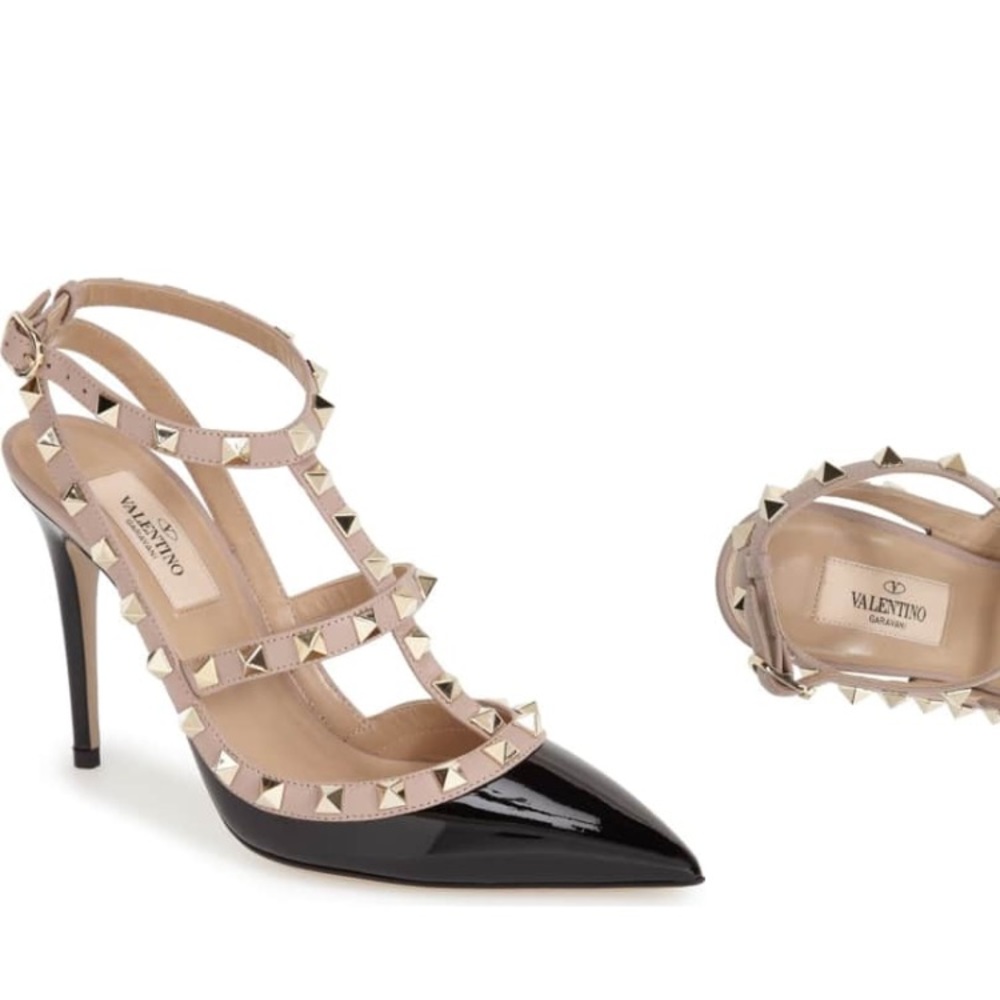 Valentino Garavani Rockstud T-strap pump